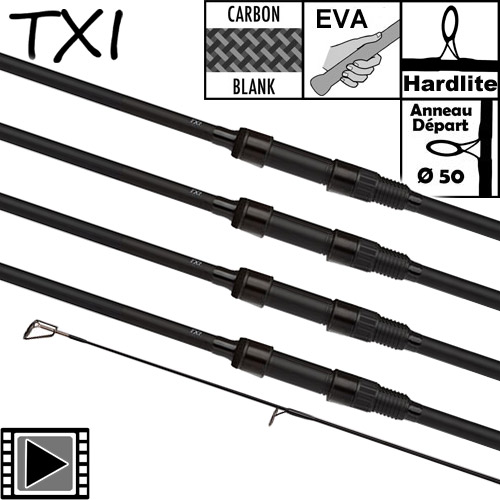 Canne Shimano TX-1B Carp Distance 50mm 12' 3.25lbs (les 4)