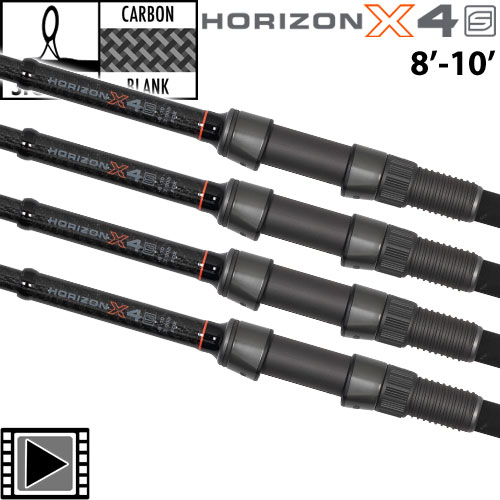 Canne Fox Horizon X4 S 8'-10' 3.5lbs Full Slim Shrink (les 4) 