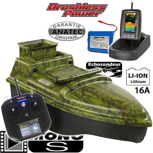 Barco Cebador Anatec Monocoque S Oak Lithium 16A Brushless DE-SR07 TF520