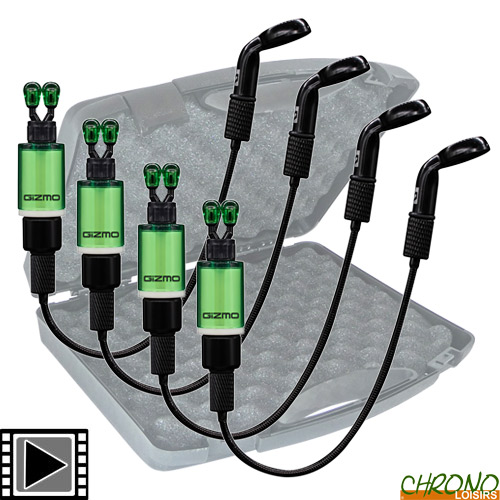 Sonik 4 Hangers Gizmo Litez Bobbins Set Green