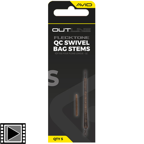 Système pour Sac PVA Avid Carp Outline Flecktone Bag Stem QC (par 5)