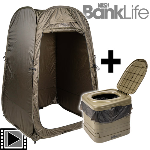 Pack Toilettes Portables Nash Bank Life + Utility Shelter