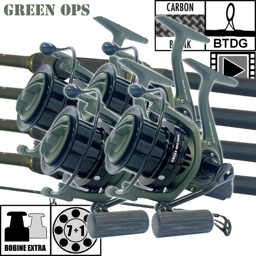 Ensemble Ccarp Green OPS 10' 3.5lbs (les 4) 