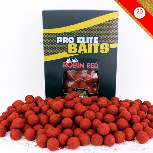 Pro Elite Baits Gold Boilies Robin Red 20mm 1kg