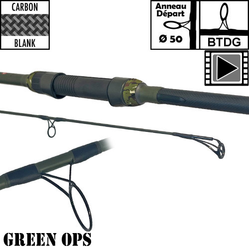 Caña Ccarp Green OPS 50mm 12' 3.5lbs