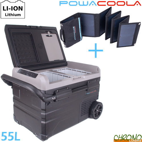 Powapacs powacoola 55l elektrische koelbox 60w sp60 zonnepaneel Chrono Carpe ©