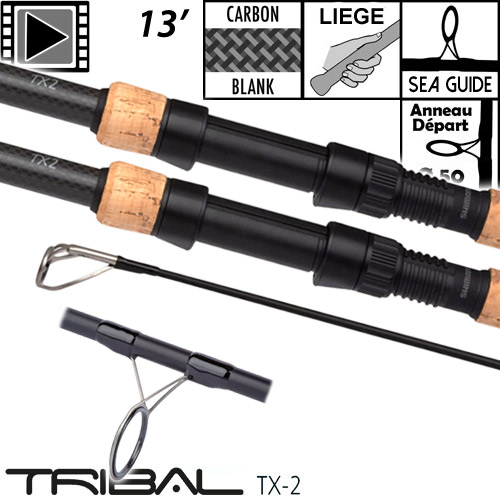 Canne Shimano Tribal TX-2A Carp Intensity Full Cork 13' 3.5lbs (les 2)