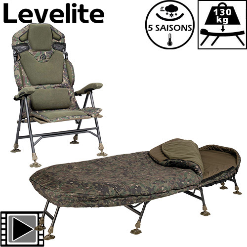 Pack Bed Level Chair Trakker Oval MF-HDR Wide Longback Recliner Camo