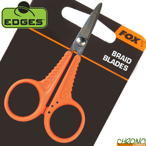 Fox edges micro Scissors tijeras naranja para trenzado era monofilamento vorfächer New