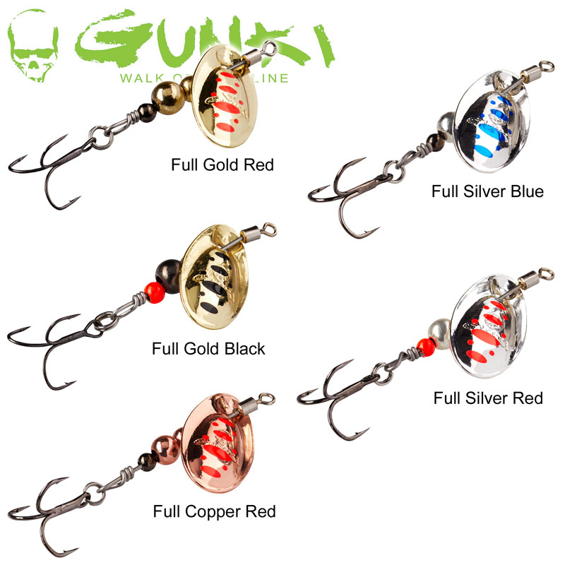 Leurre Cuiller Tournante Gunki Dots Spotted 1L