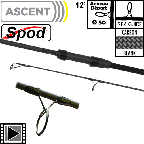 Canne Avid Carp Ascent Spod 50mm 12' 5.5lbs Full Shrink