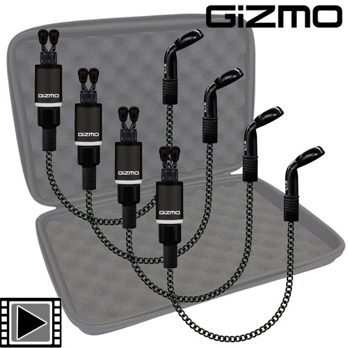 Sonik 4 Hangers Gizmo Litez Bobbins Set Black