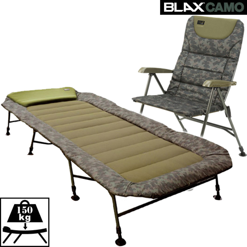 Carp Spirit Bed Level Chair Blax Camo Pack