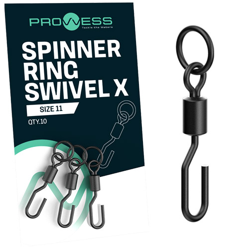 Emerillon à Anneau Prowess Spinner Ring Swivel X Taille 11 (par 10)