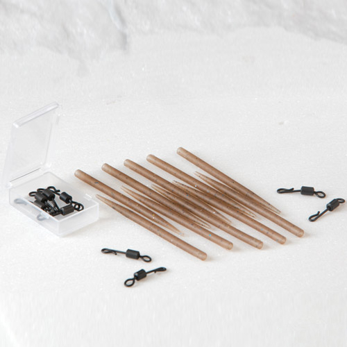 Anti Tangle Extra Carp Long Camo + Emerillon QC T.8 (par 10)