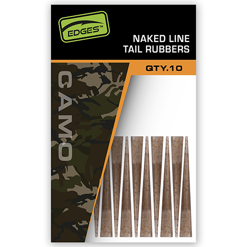 Tétine Fox Edges Camo Naked Line Tail Rubbers (par 10)