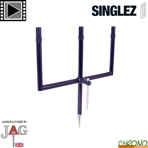 Système Korda Singlez 3 cannes Black Buzz Bar 26.7cm