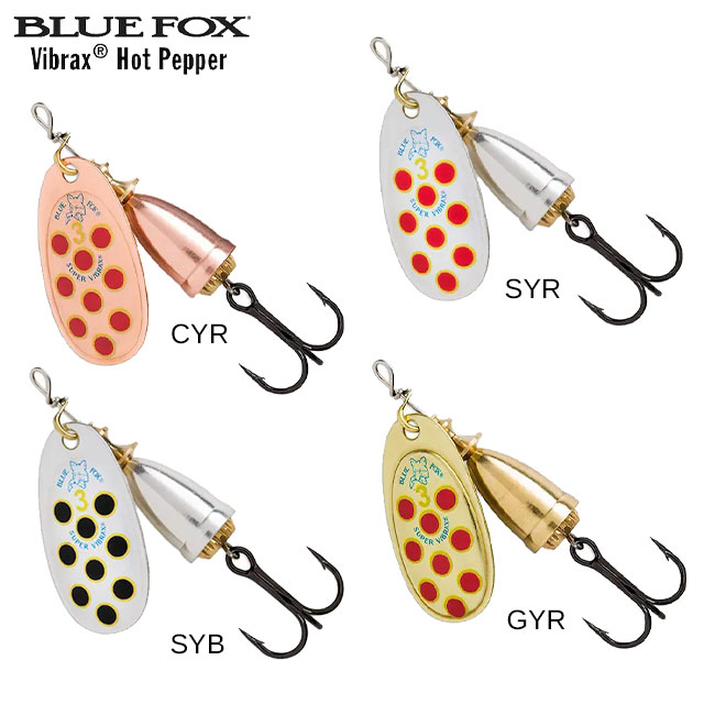 Leurre Vibrax Hot Pepper Blue Fox 1 4g