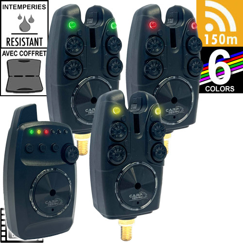 Carp Design X-Series 3+1 Bite Alarms Set