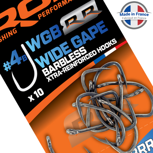 Hameçon ROK WG-RR Wide Gape Xtra-Reinforced Sans Ardillon (par 10)