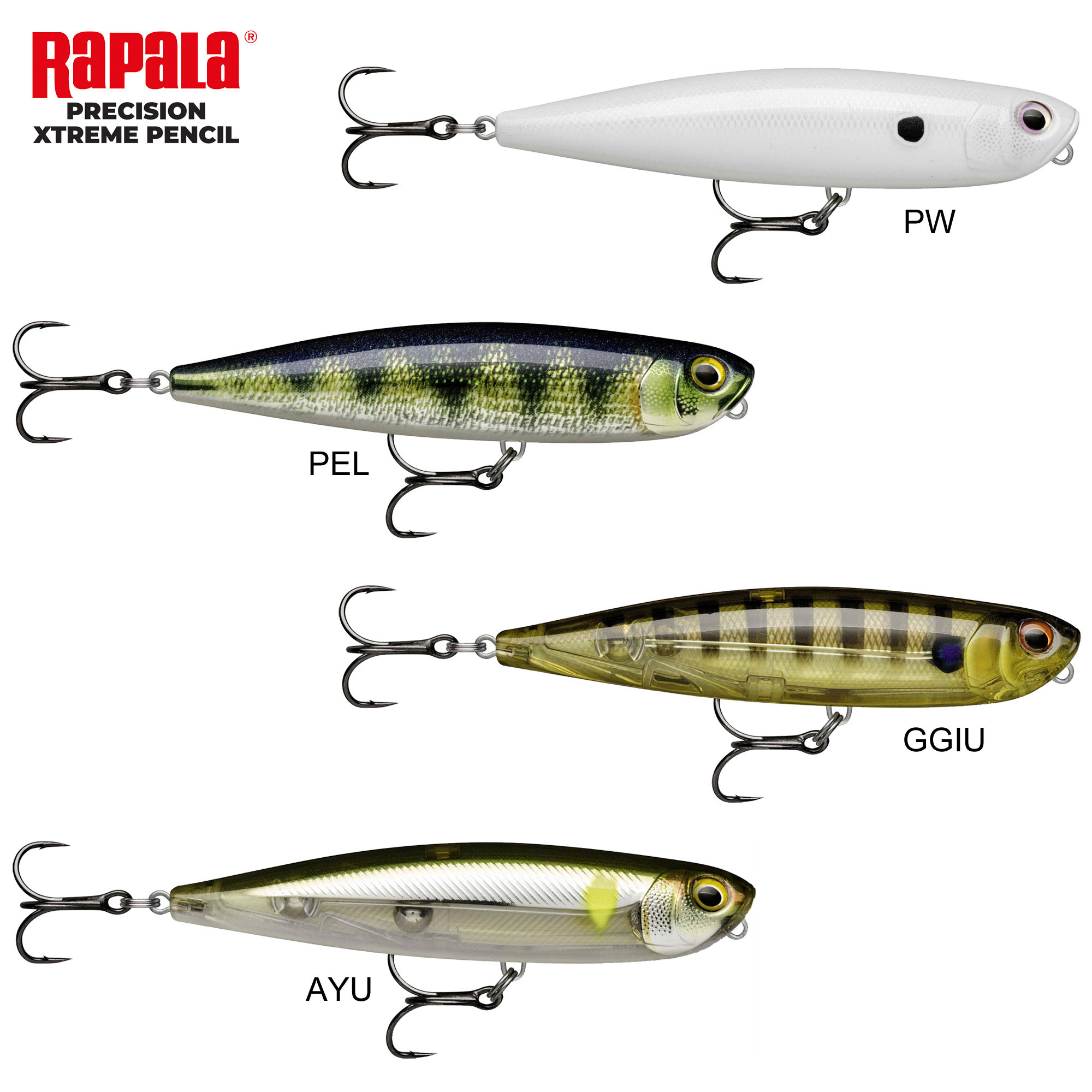 Leurre Rapala Precision Xtreme Pencil 87 8.7cm 12g