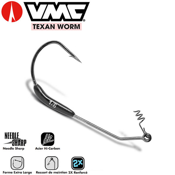 Hameçon Texan Mystic VMC 7329 Drop Dead X4
