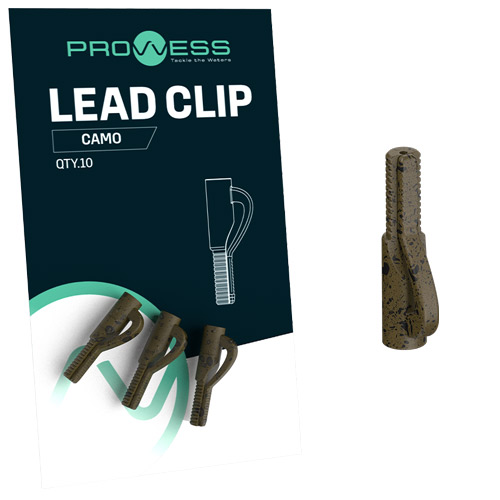 Clip Plomb Prowess Lead Clip Camo (par 10)
