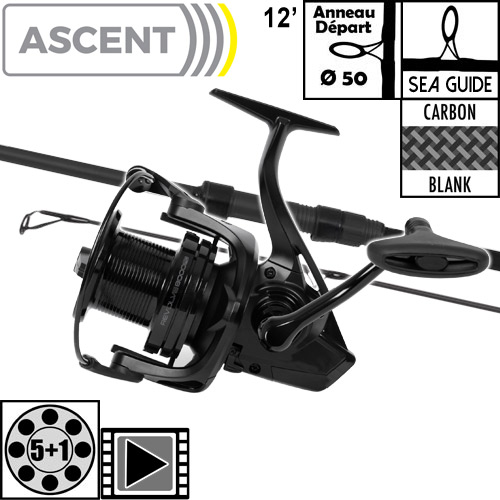Ensemble Avid Carp Ascent 50mm 12' 3.5lbs Full Shrink Revolve 8000FD