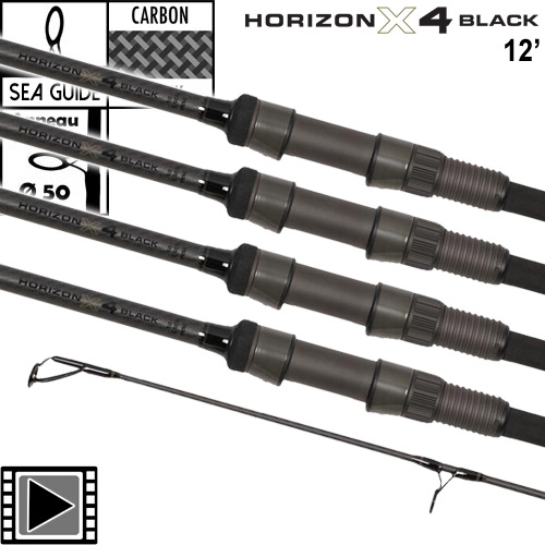 Canne Fox Horizon X4 Black 50mm 12' 3.5lbs Full Shrink (les 4)