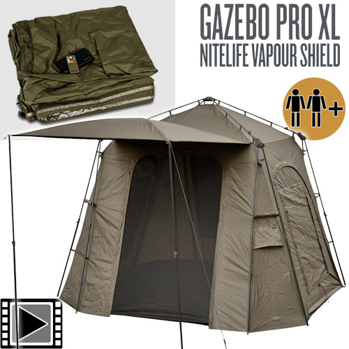 Abri trakker Gazebo Pro XL (Biwy + Nitelife Vapour Shield)