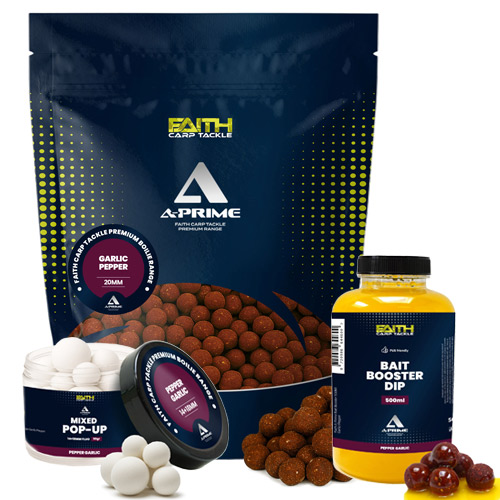 Pack Appâts Faith A-Prime Garlic Pepper 20mm 5kg