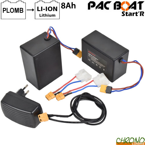 Anatec Pac Boat Set de conversão de bateria Lithium 8A