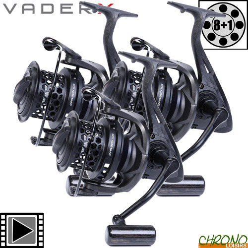 Sonik Vader X Pro Carbon 10000 Carbon Reel for Carp Fishing with 8