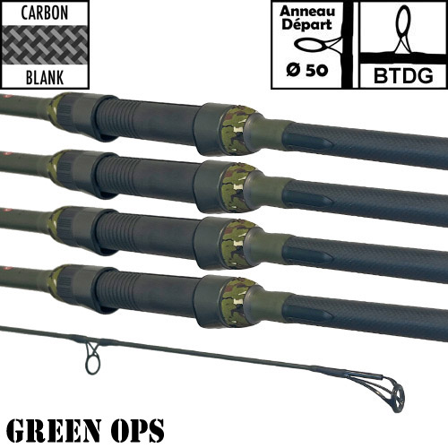 Ccarp Green OPS 50mm 12' 3.5lbs Rod (x4)
