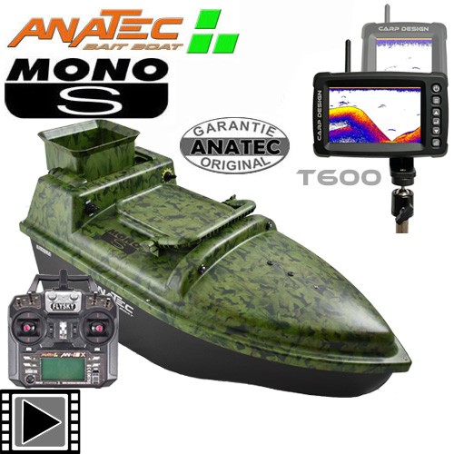 Anatec Barco Cebador Monocoque S Batería Litio+AN-I6X Verde
