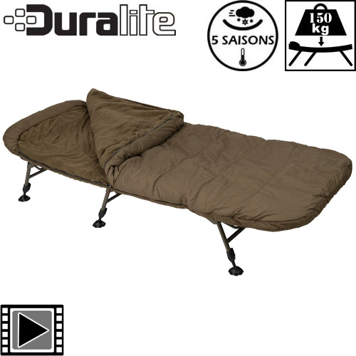 Bed Chair Fox Duralite Sleep System 6 pieds 5 saisons