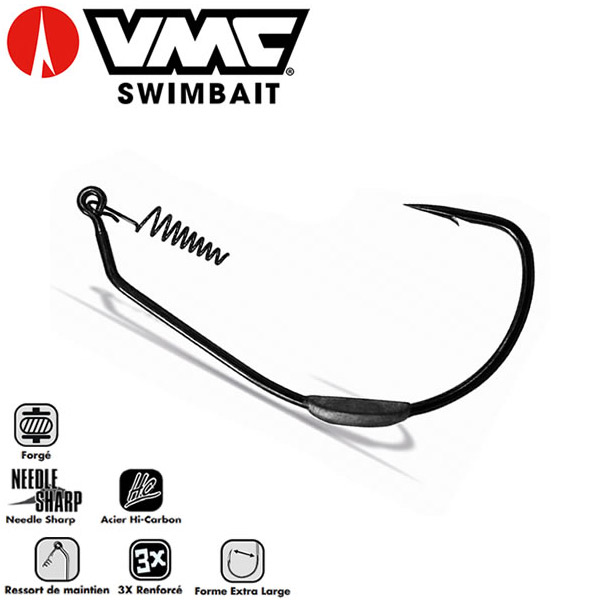 Hameçon Texan Mystic VMC 7346 Heavy Duty Fixed Weight Swimbait