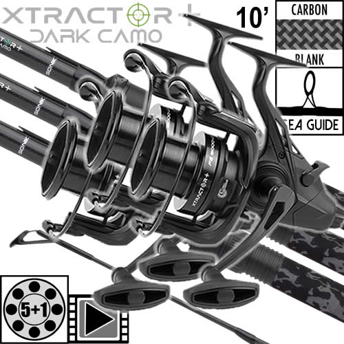 Ensemble Sonik Xtractor+ Dark Camo 10' 3,5lbs FS 6000 LC (les 3)