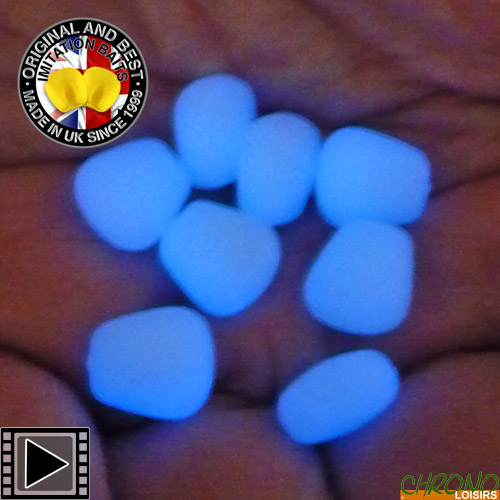 Enterprise Tackle Large Niteglow Sweetcorn Neon Blue (x8)