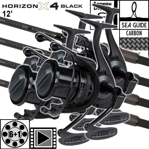 Ensemble Fox Horizon X4 Black 50mm 12' 3.5lbs Full Shrink EOS FD 12K (les 4)