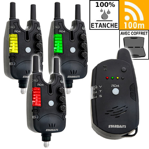 Starbaits 3 STB RD4 Bite Alarms Set