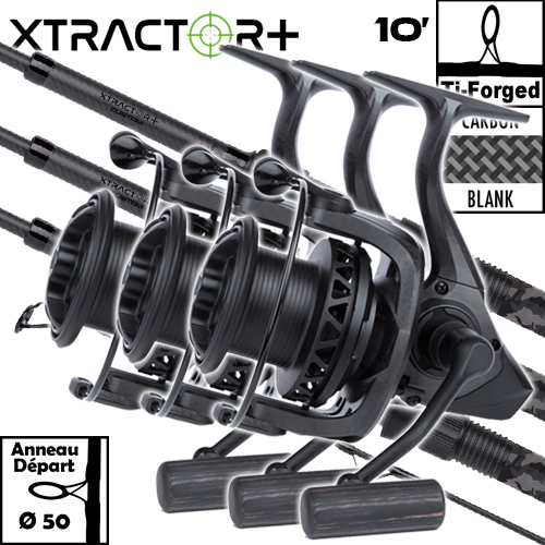 Ensemble Sonik Xtractor+ Custom 50mm 10' 4lbs Full Camo Duplon 5000 Carbon (les 3)