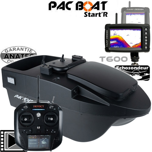 Bateau Amorceur Anatec Pac Boat Start'R Black DE-SR07 Echo T600
