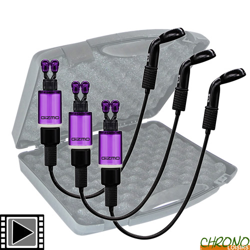 Sonik 3 Hangers Gizmo Litez Bobbins Set Purple