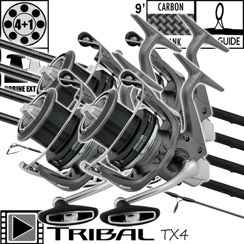 Ensemble Shimano TX-4A Carp Stalker 9' 3lbs Ultegra 5500 XSD (les 4)