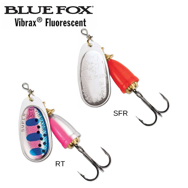 Leurre Vibrax Fluo Blue Fox 3 8g
