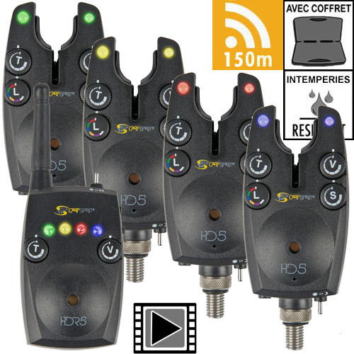 Carp Spirit HD5 4 + 1 Set Avvisatori