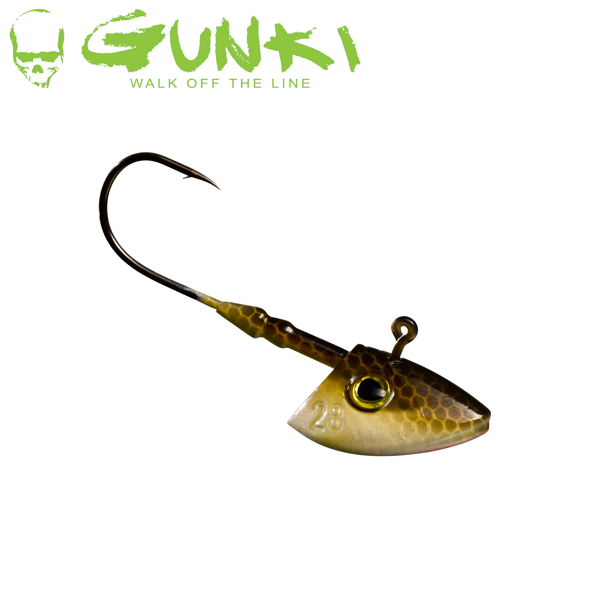 Tête Plombée Gunki G'Verti Natural Brown/White