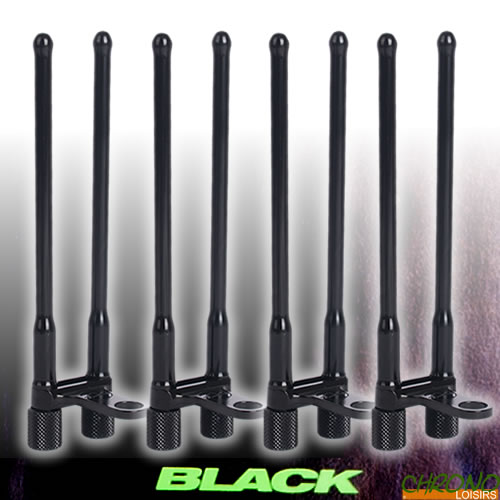 Snag Bar Orecchie Bite Allarme Pesca alla Carpa Lega di Alluminio Nero Snag Bar Orecchie Antivento Canna da Pesca Connettore Sostituzione per Bite Allarme Carp Fishing Tackle