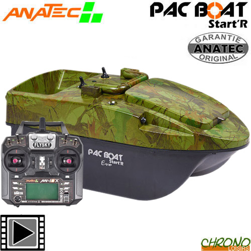 Bateau Amorceur Anatec Pac Boat Start'r Camo Wood AN-i6X 